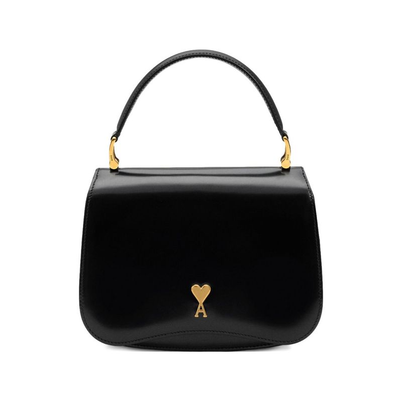 Ami Paris Women Paris Paris Leather Handbag